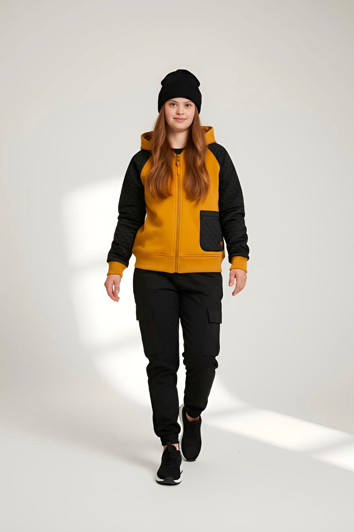 Adaptive Kids Hoodie, With Magnetic Zipper For Easy-Undressing, Fashion Sleeve & Pocket