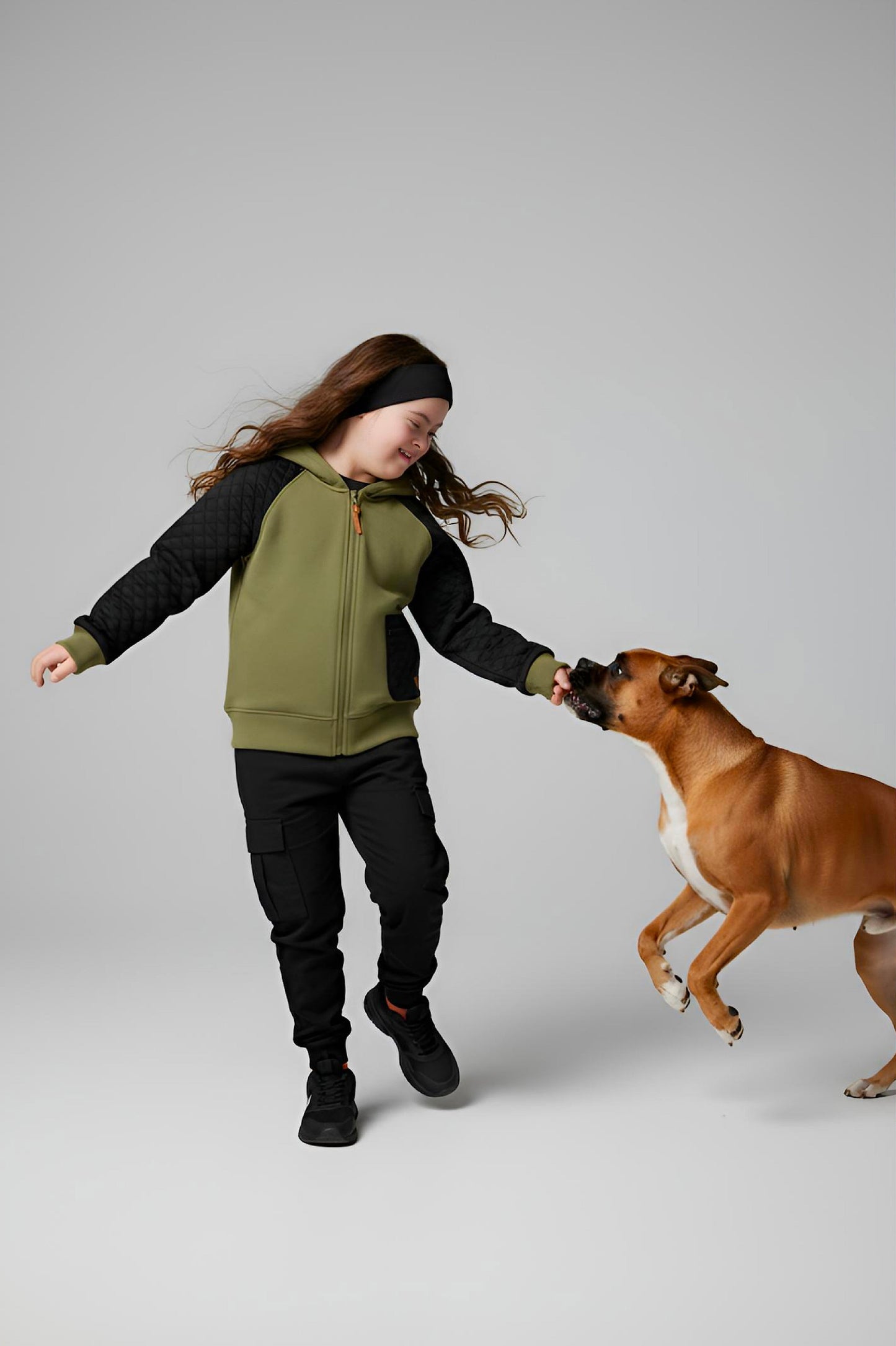 Adaptive Kids Hoodie, With Magnetic Zipper For Easy-Undressing, Fashion Sleeve & Pocket