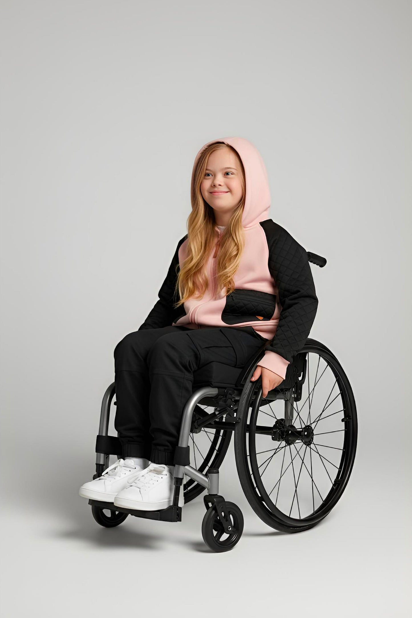 Adaptive Kids Hoodie, With Magnetic Zipper For Easy-Undressing, Fashion Sleeve & Pocket