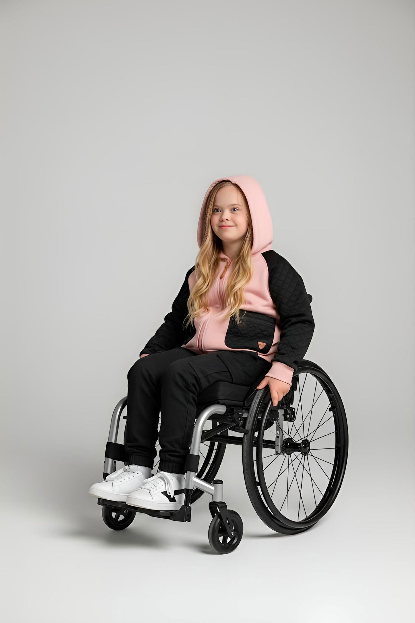 Adaptive Kids Hoodie, With Magnetic Zipper For Easy-Undressing, Fashion Sleeve & Pocket