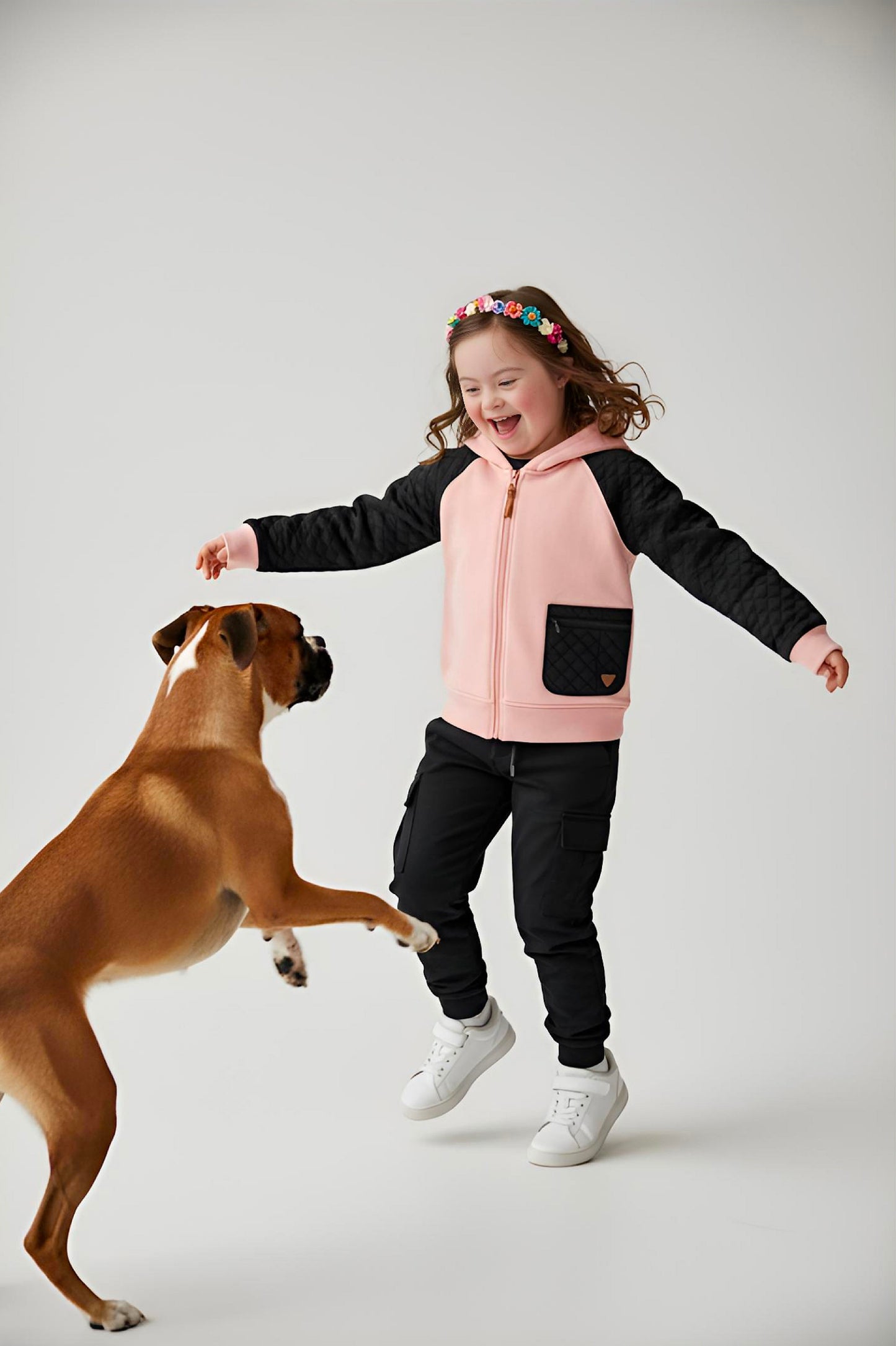 Adaptive Kids Hoodie, With Magnetic Zipper For Easy-Undressing, Fashion Sleeve & Pocket