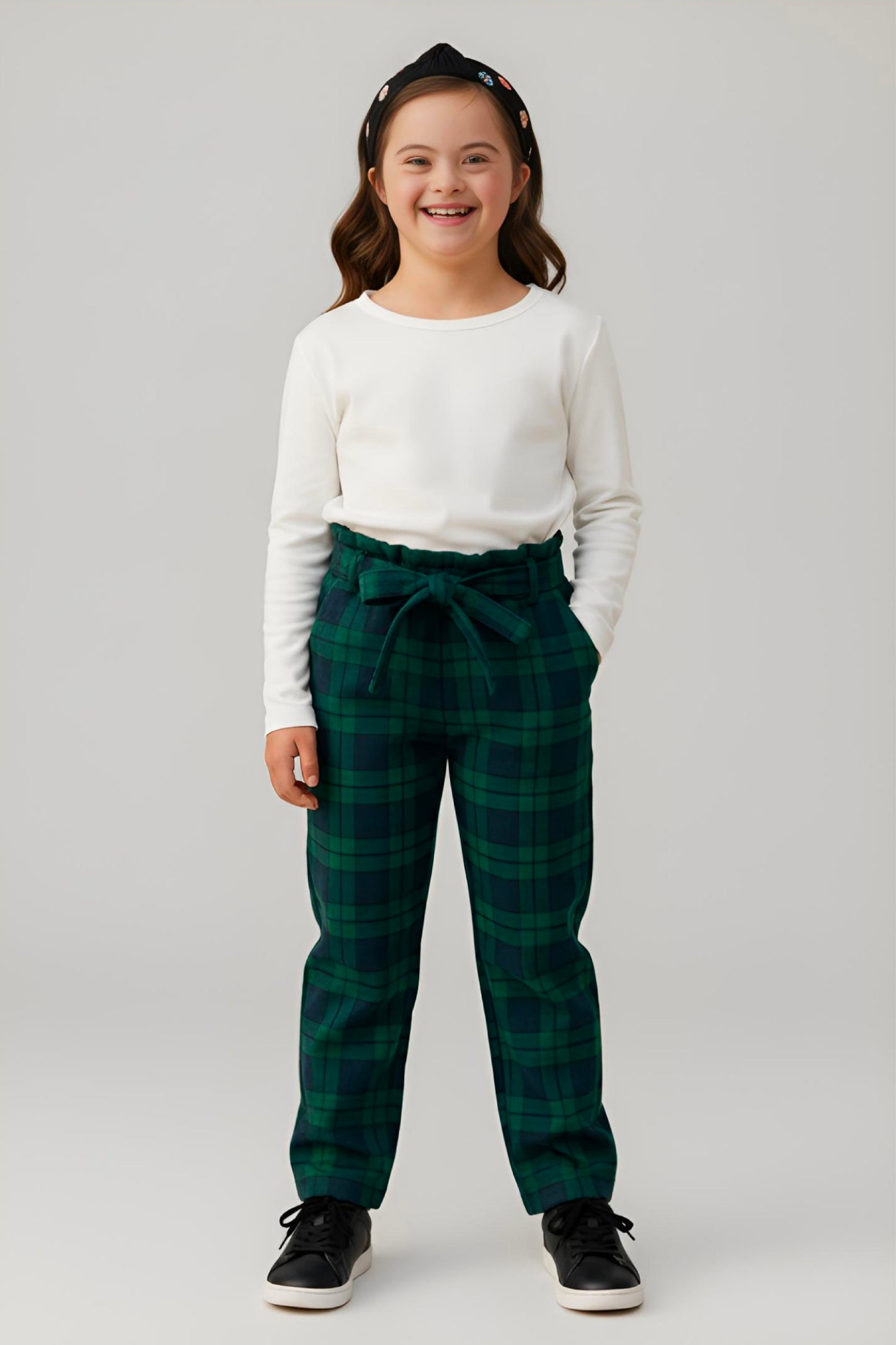 Adaptive Kids Stretch Pants: Elastic Waistband, Full Side Zipper for Easy Undressing