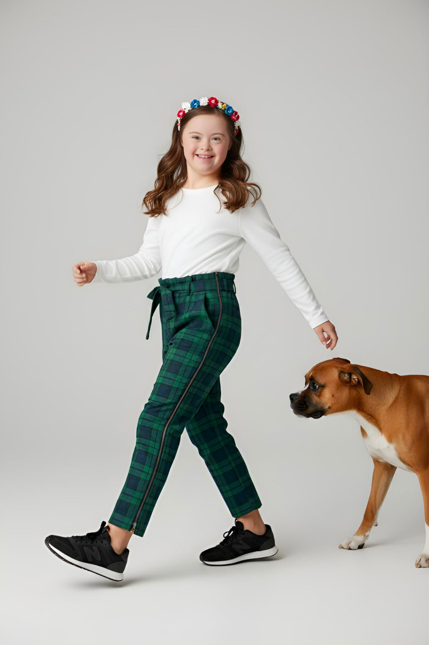 Adaptive Kids Stretch Pants: Elastic Waistband, Full Side Zipper for Easy Undressing