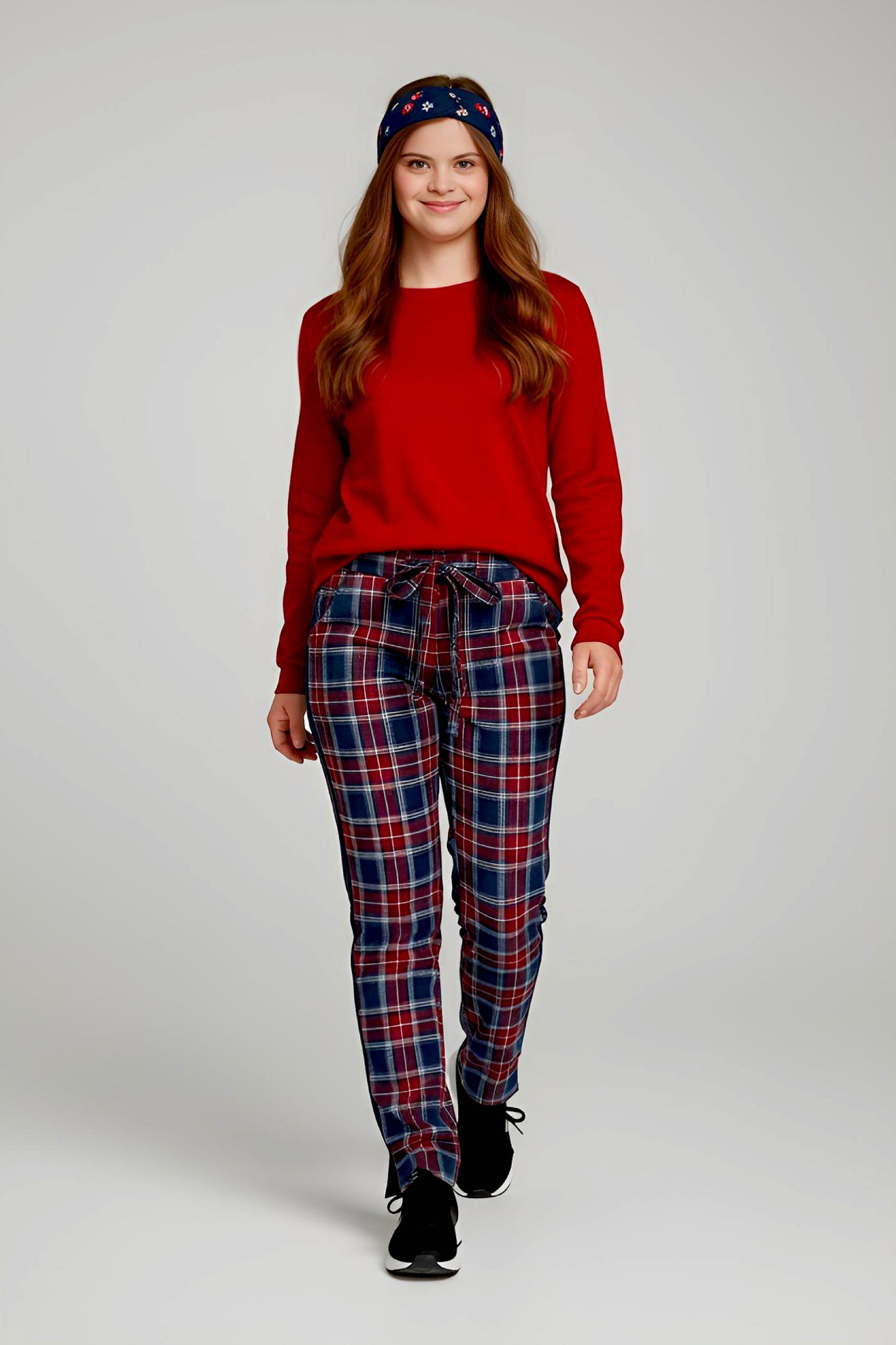 Adaptive Kids Stretch Pants: Elastic Waistband, Full Side Zipper for Easy Undressing