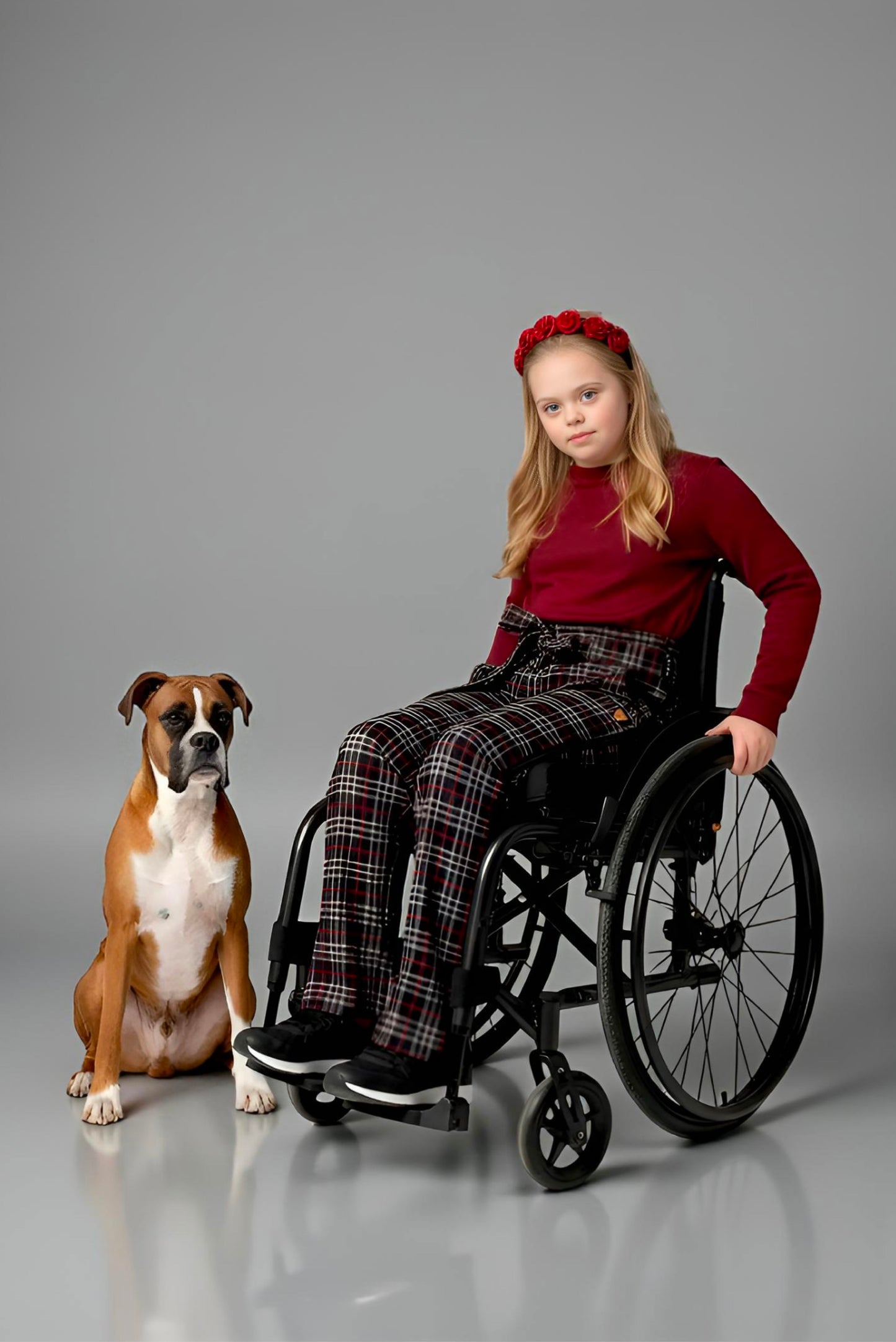 Adaptive Kids Stretch Pants: Elastic Waistband, Full Side Zipper for Easy Undressing