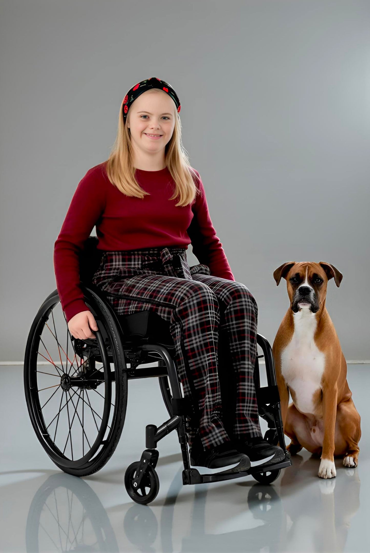 Adaptive Kids Stretch Pants: Elastic Waistband, Full Side Zipper for Easy Undressing