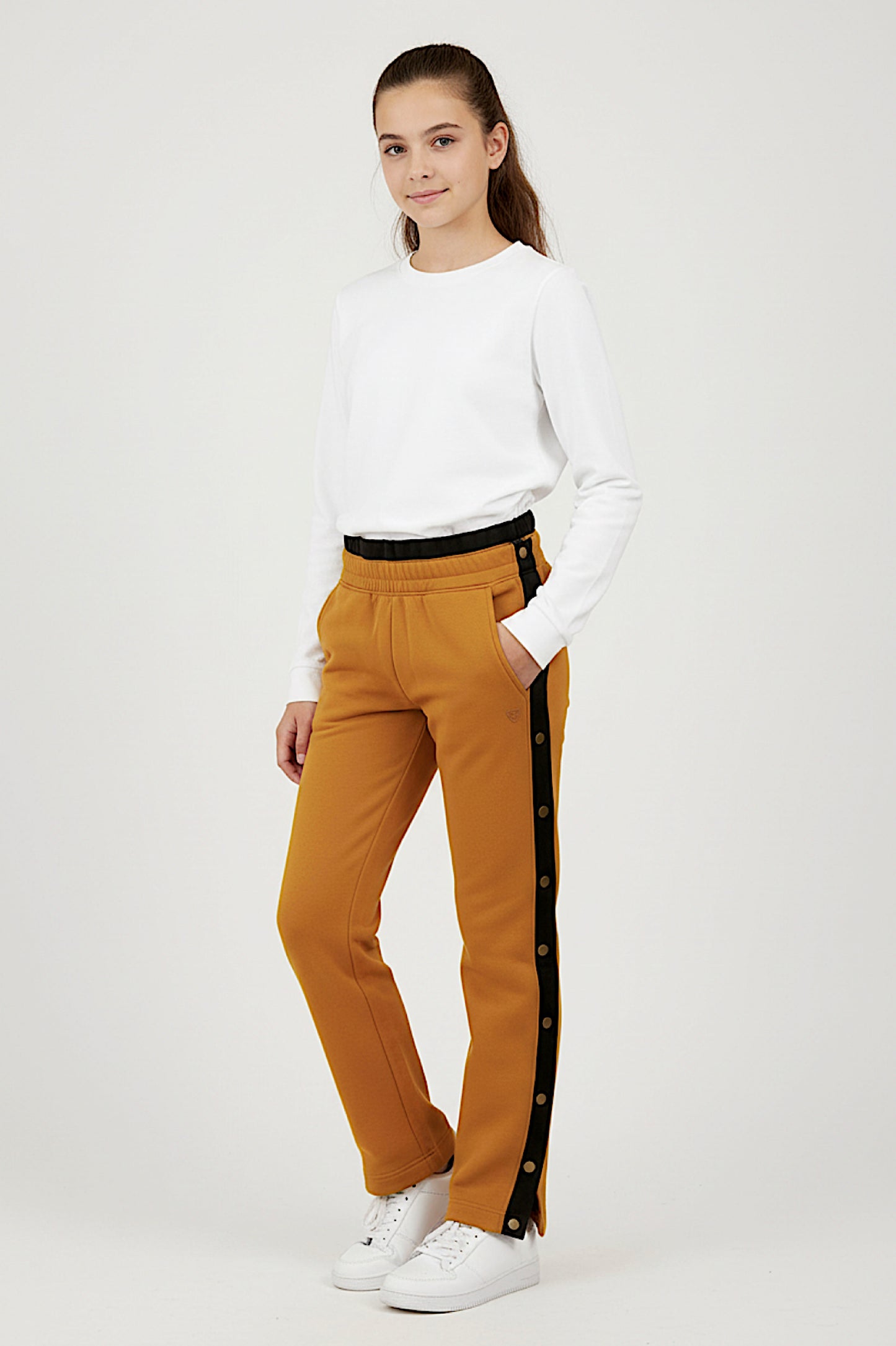 Adaptive Kids Sweatpants, with Full Elastic Waist & Side Full Zipper for Easy Undressing