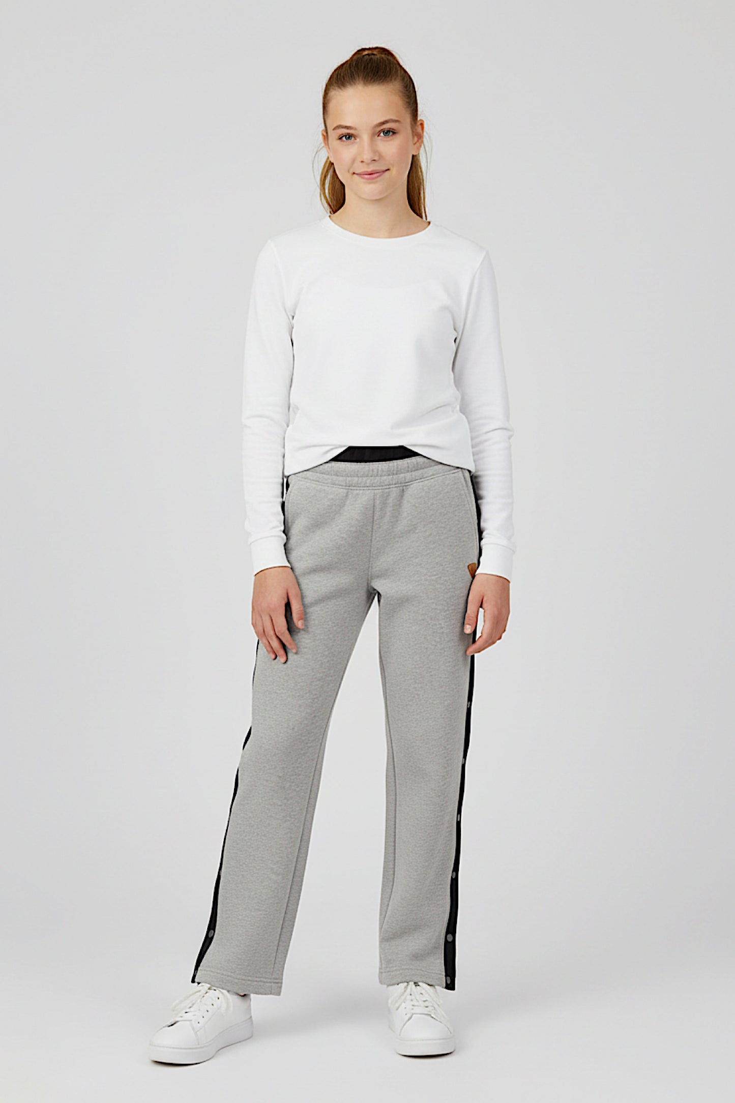 Adaptive Kids Sweatpants, with Full Elastic Waist & Side Full Zipper for Easy Undressing