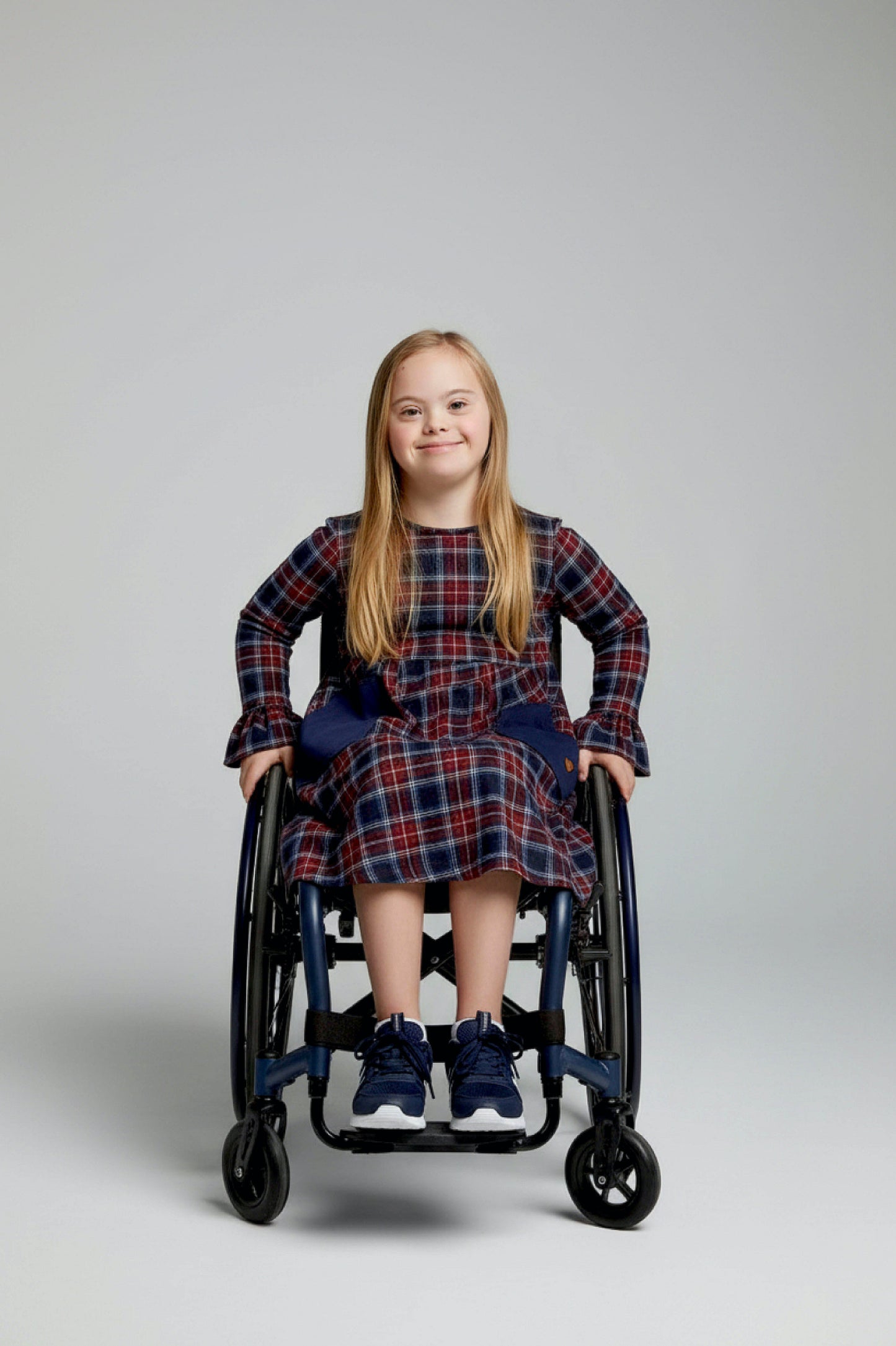 Kids Adaptive Stretch Woven Dress, Back Zipper & Sleeve Easy Undressing