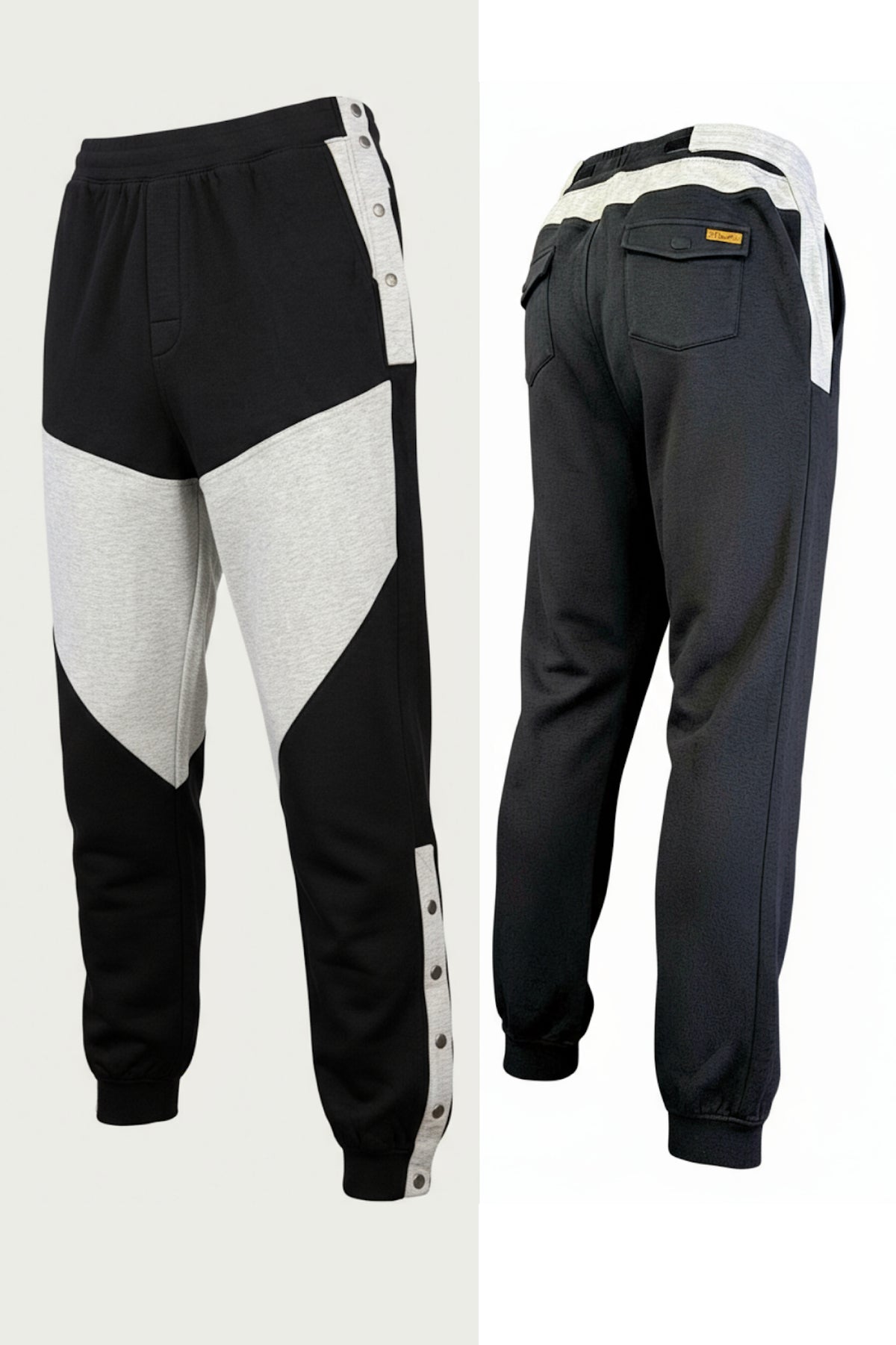 Men's Adaptive Clothing: Pant High-Quality Soft Fabric - Full Waistband Elastic, Side Zipper For Easy Undressing