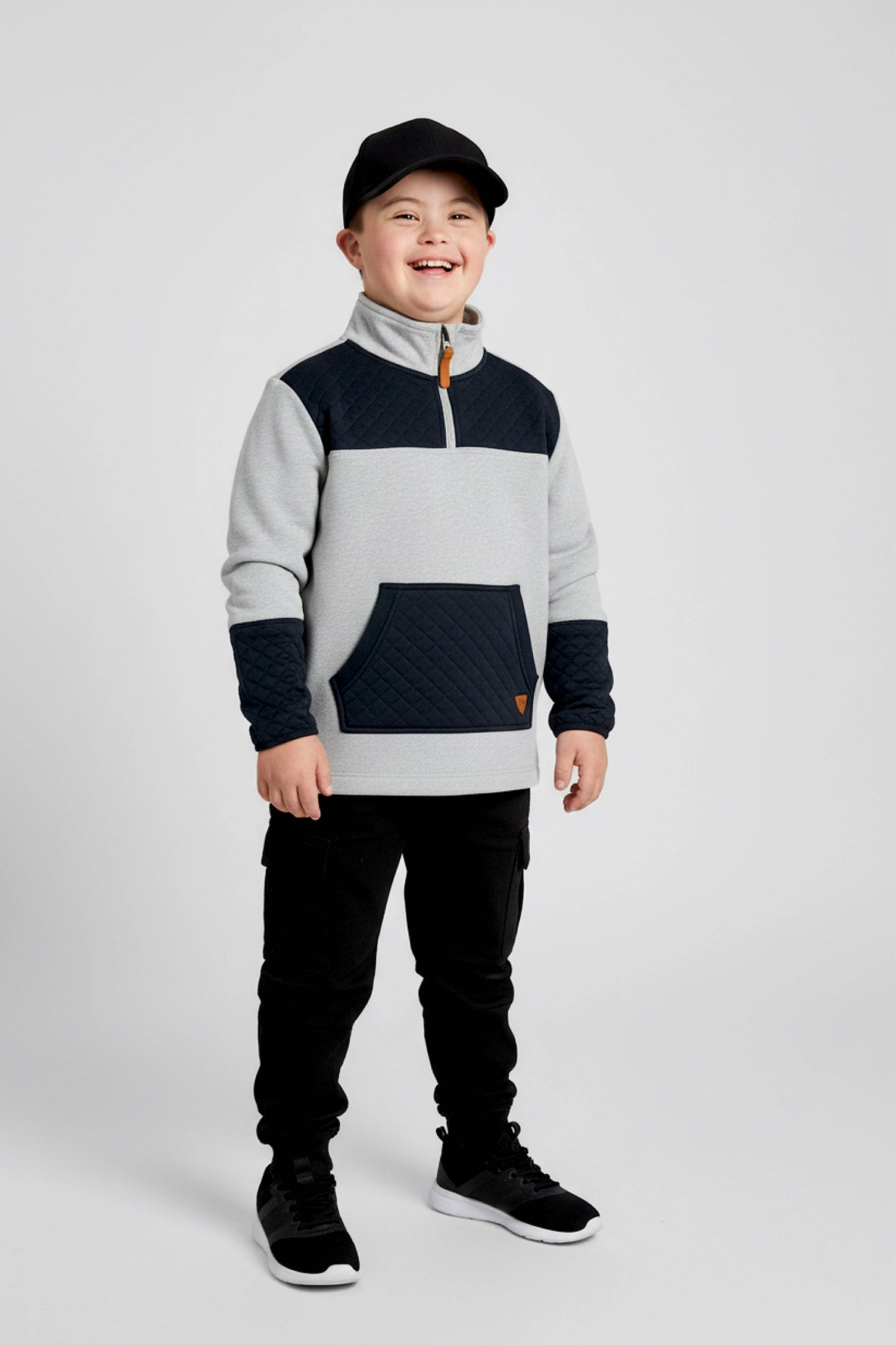Adaptive Kids Unisex Sweatshirt: Front Zipper and Easy-Undressing Sleeves