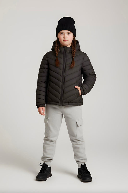 Kids Girls Jacket Detachable Hood