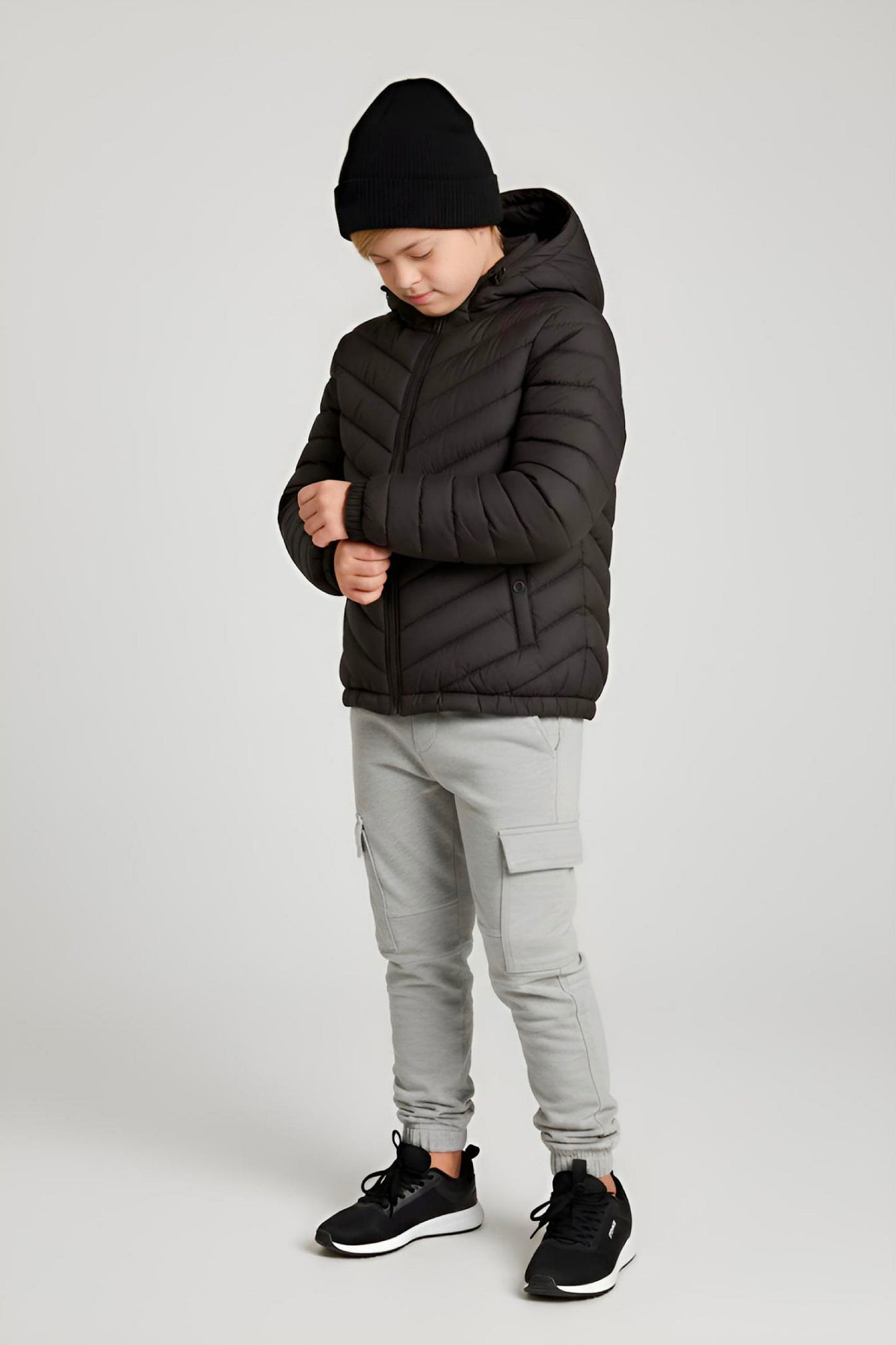 Kids Boy's Jacket Detachable Hood
