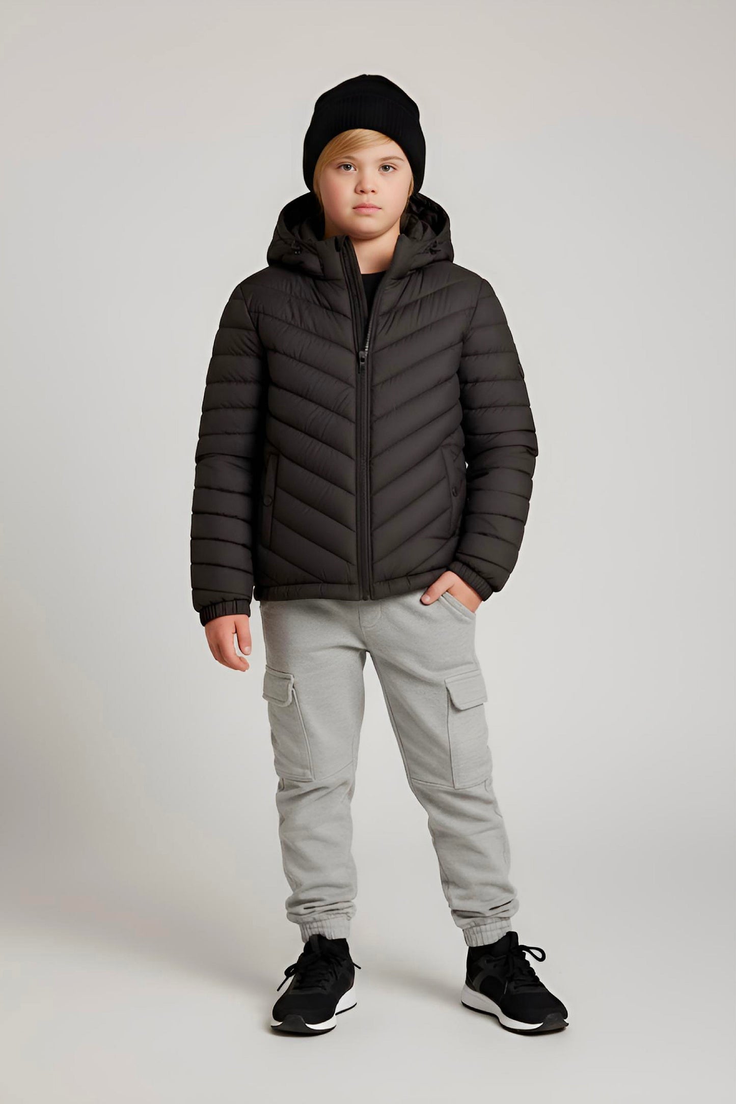 Kids Boy's Jacket Detachable Hood