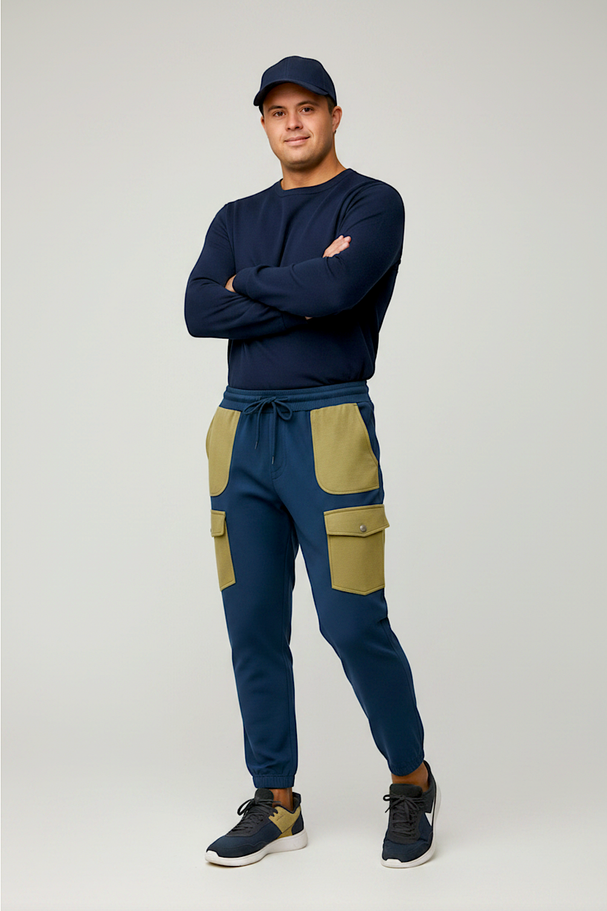 Men's Adaptive Clothing Softest Fleece Sweatpants, Full Waistband Ribbed and Elastic, the Side Seam Zippers at Both Top and Bottom