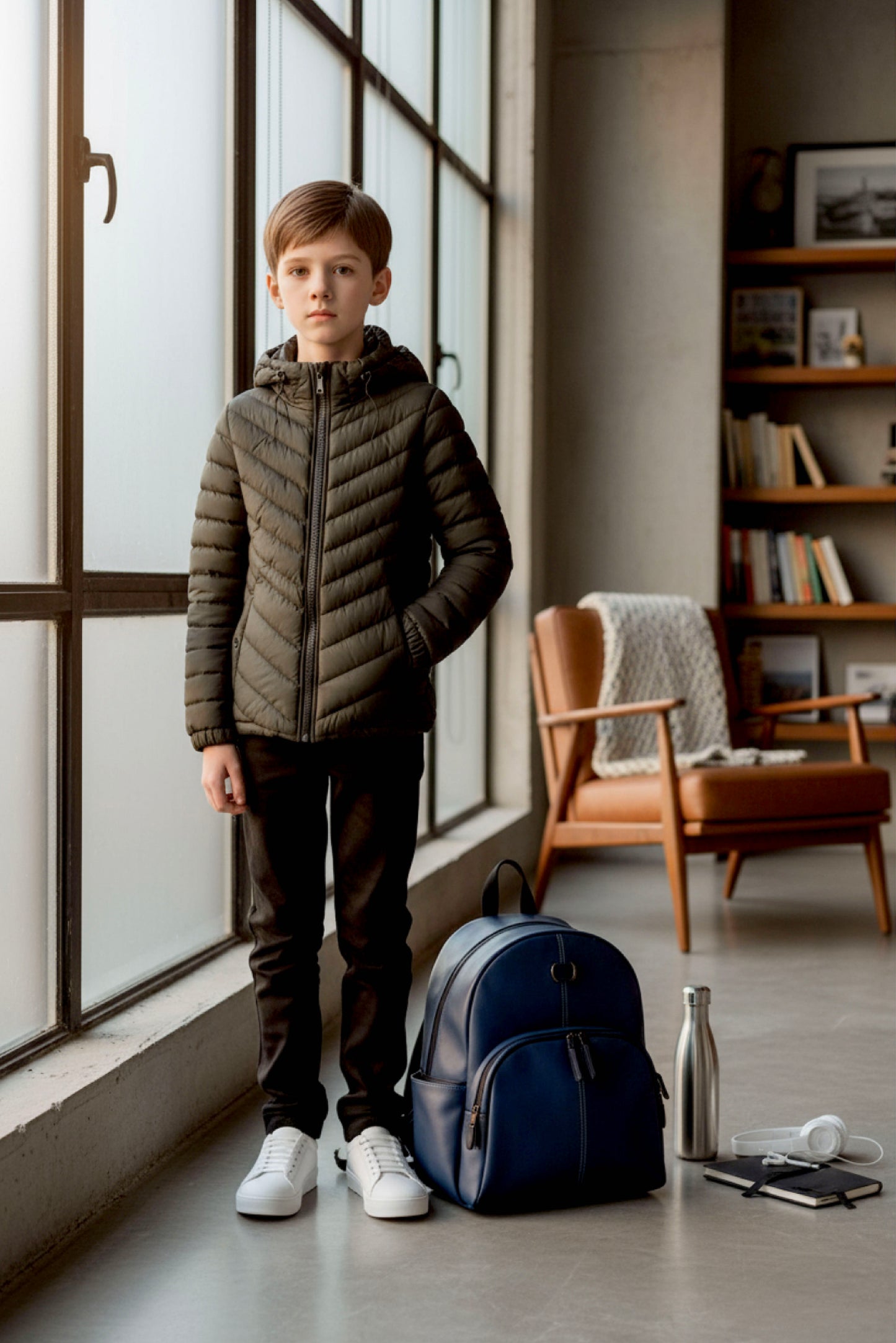 Kids Boy's Jacket Detachable Hood