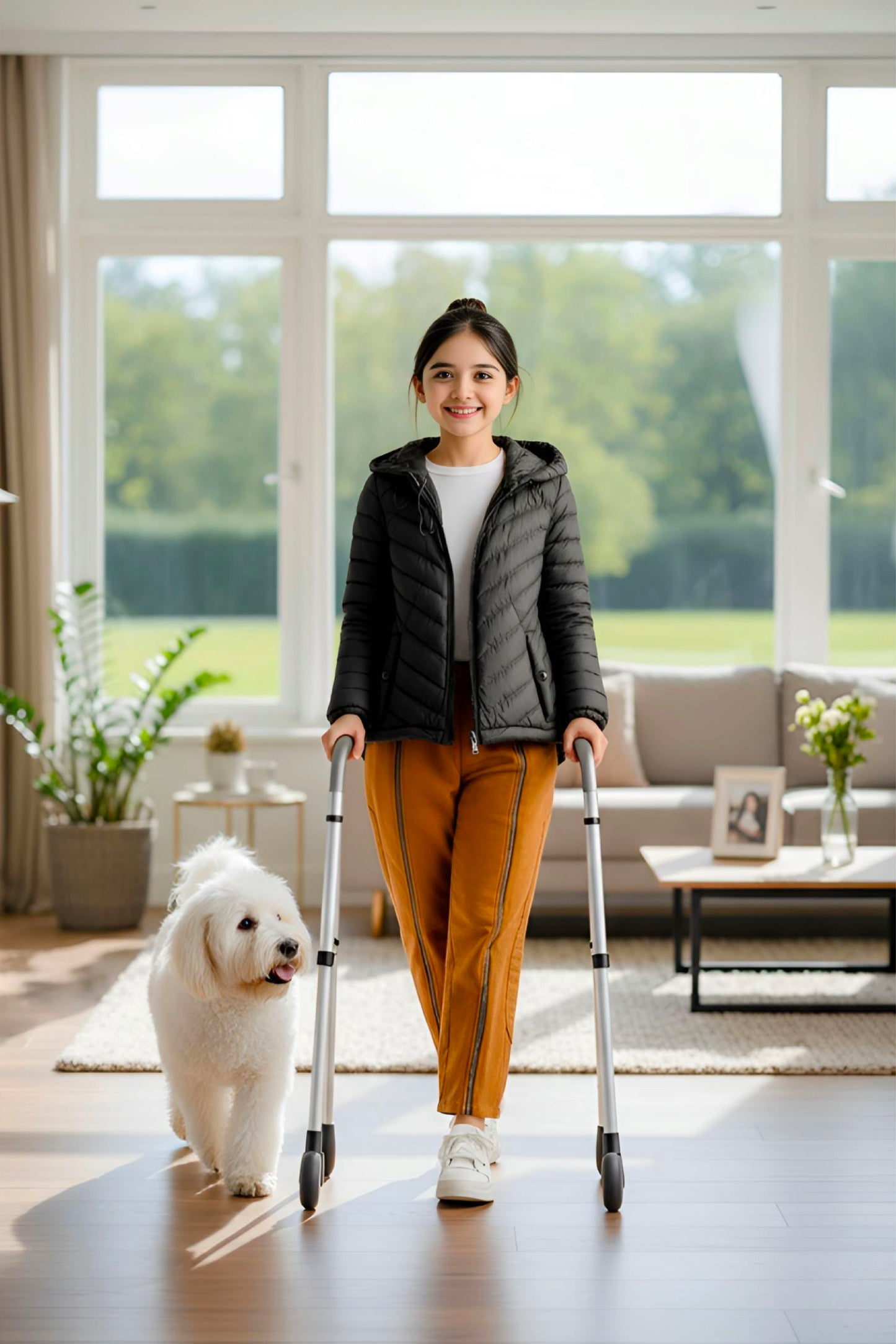 Kids Girls Jacket Detachable Hood