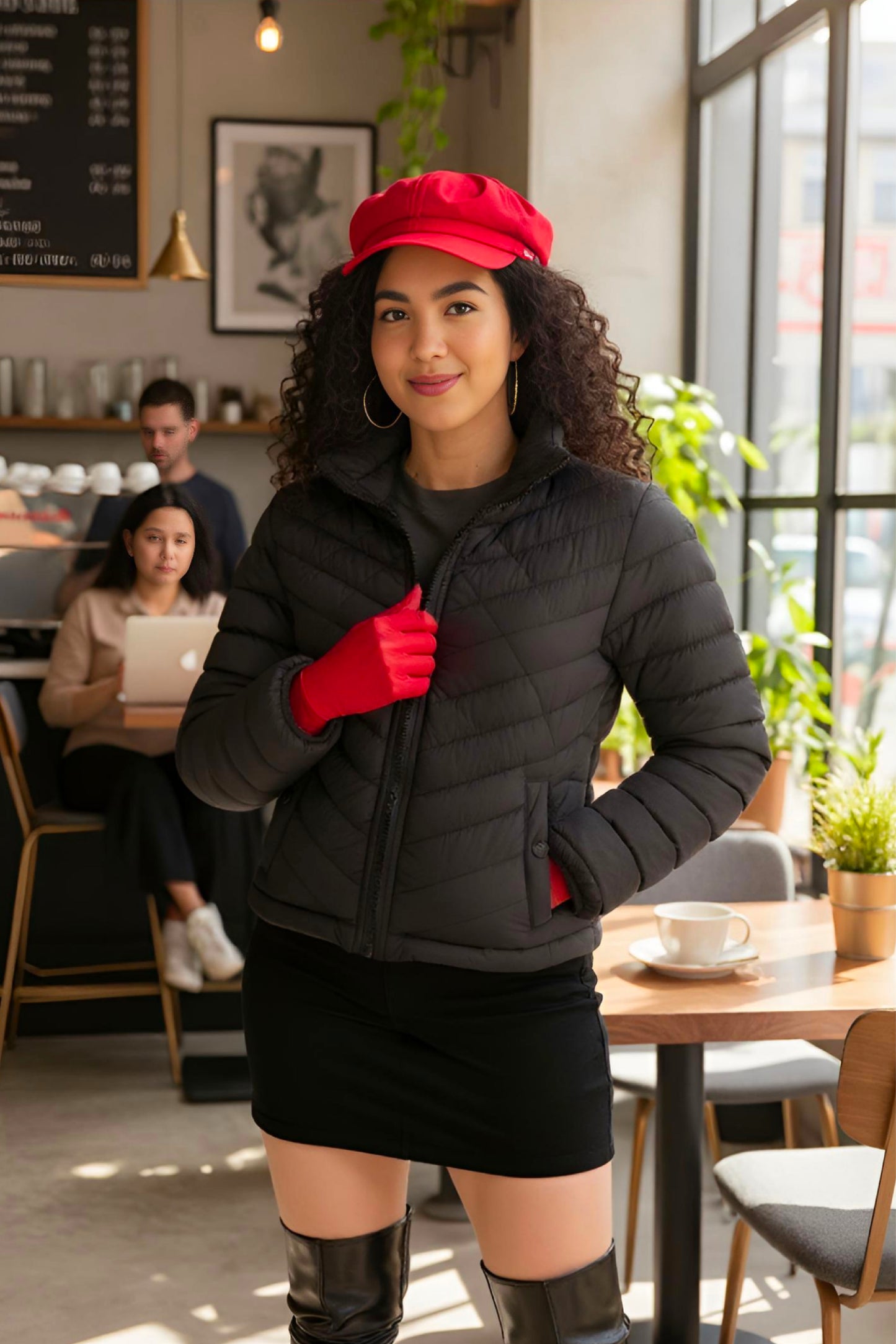 Kids Girls Jacket Detachable Hood