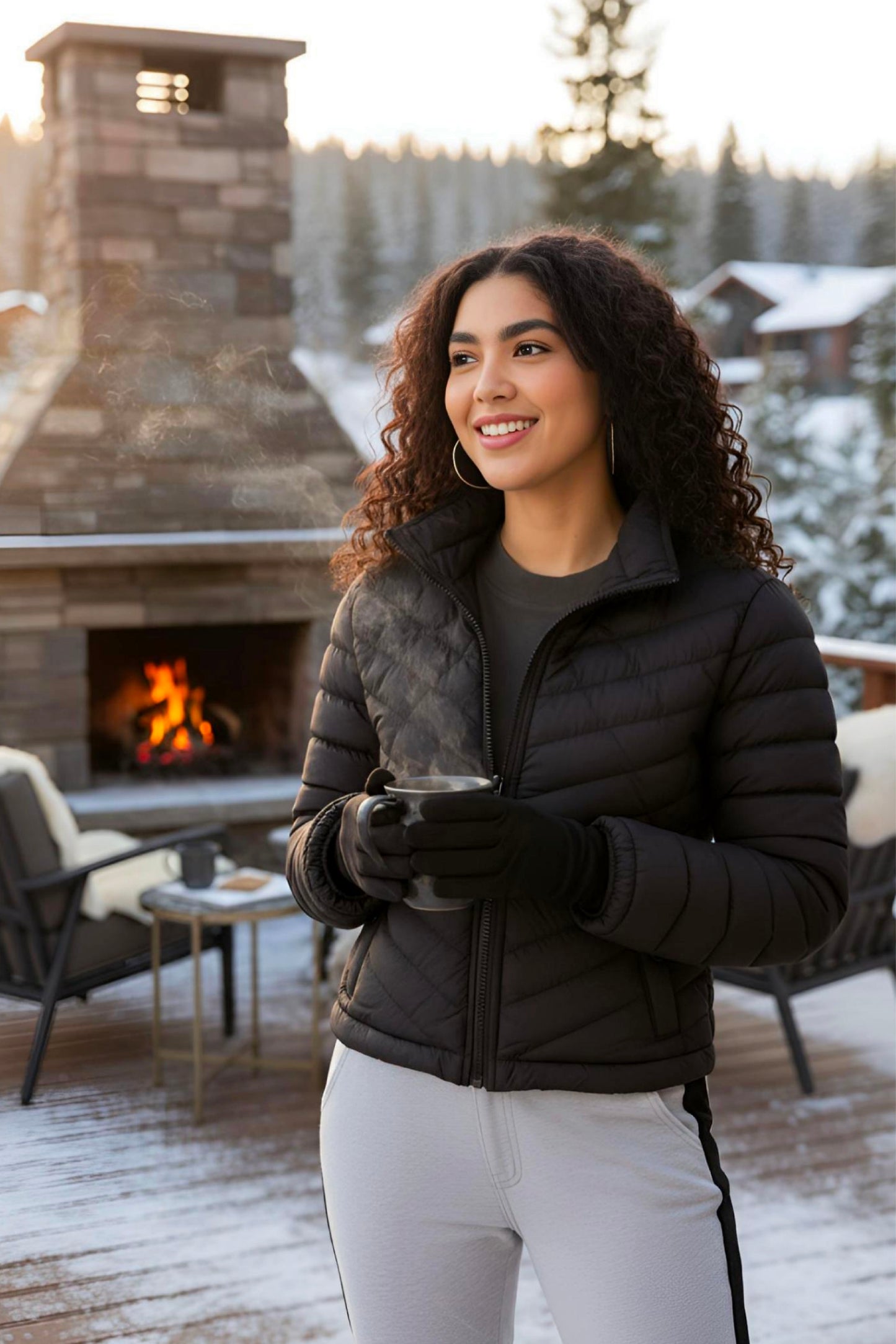 Kids Girls Jacket Detachable Hood