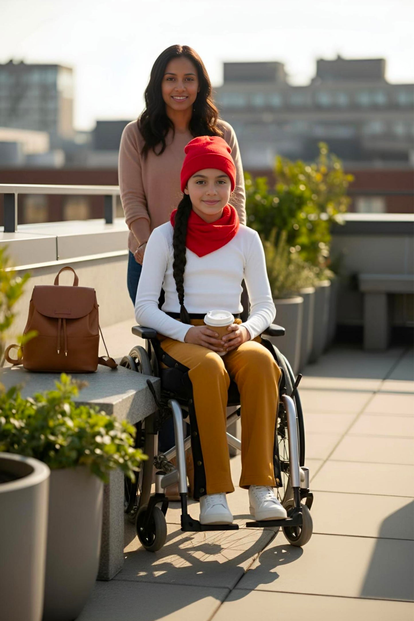 Adaptive Kids Sweatpants, with Full Elastic Waist & Side Full Zipper for Easy Undressing