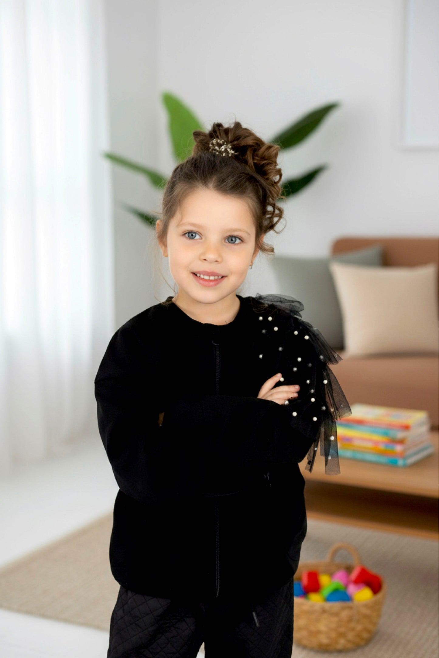 Adaptive Kids Dolman Sleeve Sweatshirt, with Magnetic Zipper & Sleeve Easy Undressing