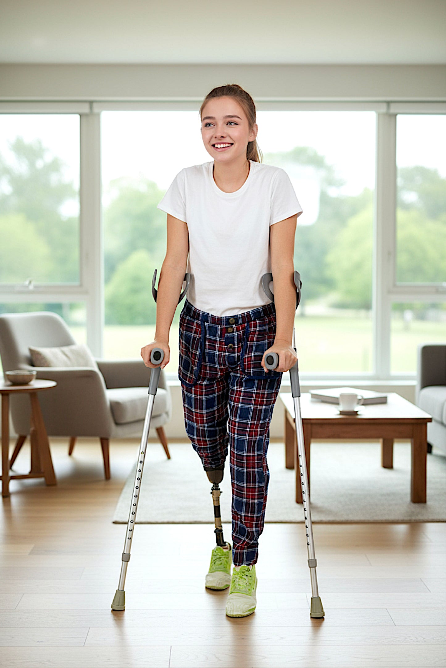 Adaptive Kids Stretch Pants: Elastic Waistband, Full Side Zipper for Easy Undressing