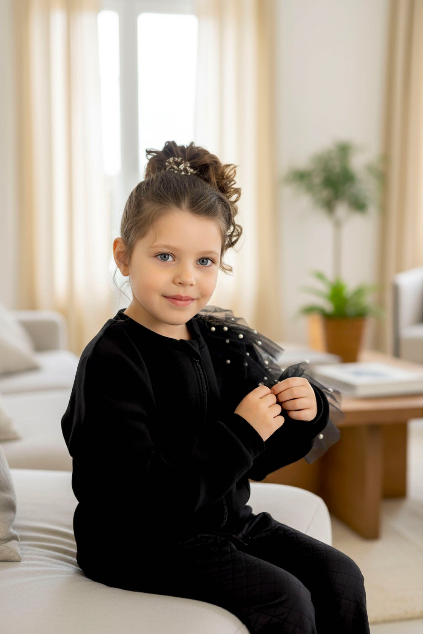 Adaptive Kids Dolman Sleeve Sweatshirt, with Magnetic Zipper & Sleeve Easy Undressing